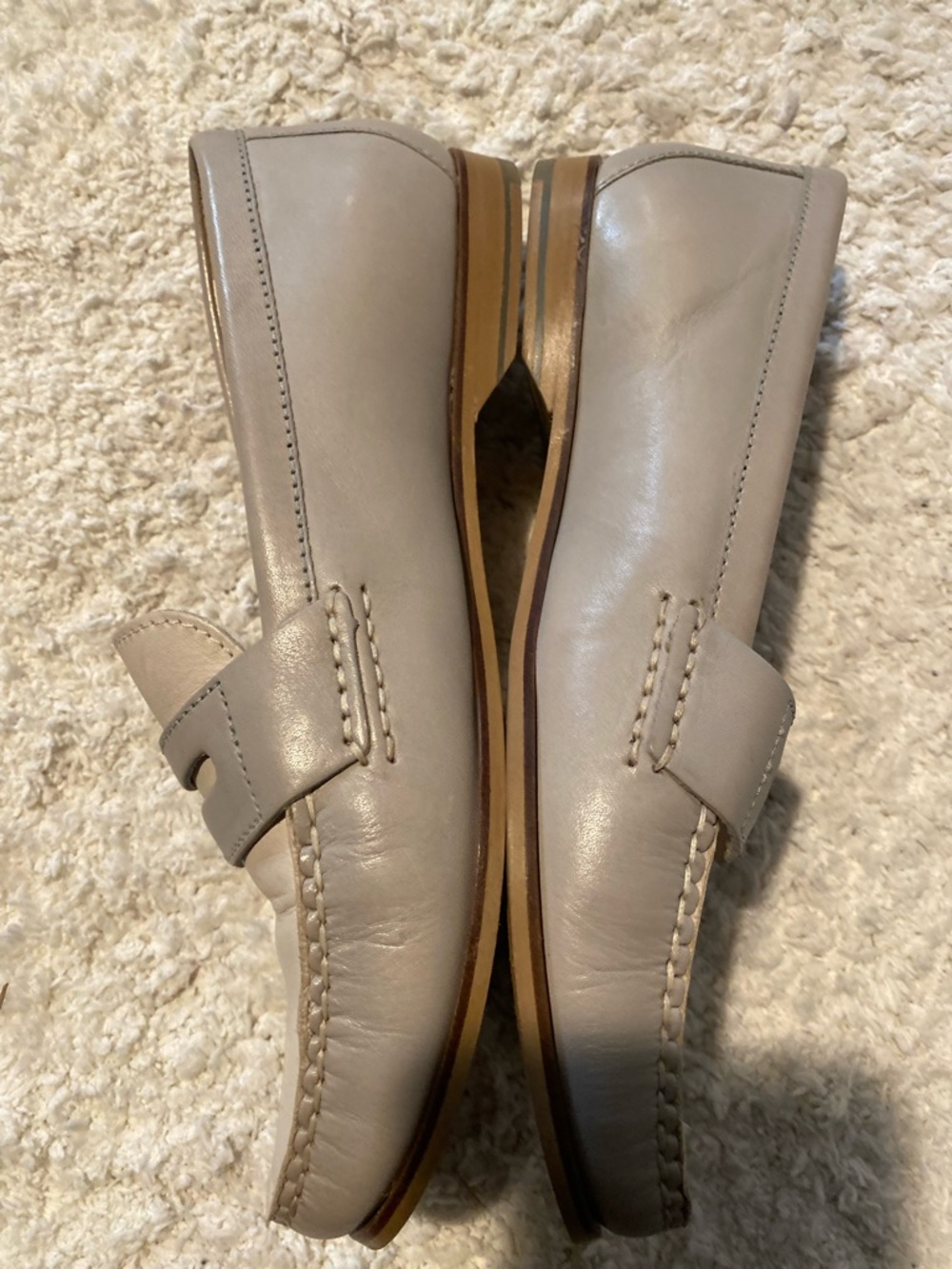Cole Haan Women’s Leather Loafers in Light Taupe - Picture 2 of 8